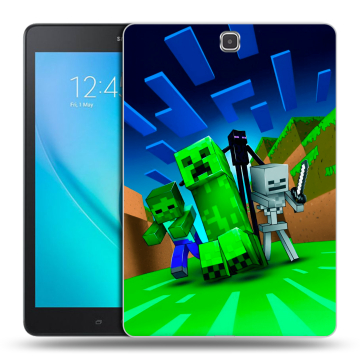 Силиконовый чехол на Samsung Galaxy Tab A 9.7 с принтом Майнкрафт