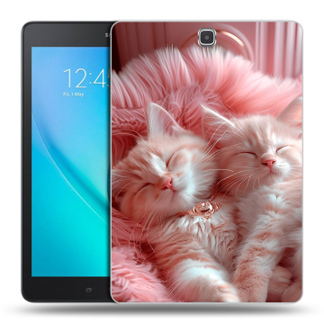 Силиконовый чехол на Samsung Galaxy Tab A 9.7 с принтом котята котики