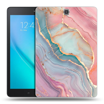 Силиконовый чехол на Samsung Galaxy Tab A 9.7 с принтом розовый мрамор Силиконовый чехол на Samsung Galaxy Tab A 9.7 с принтом розовый мрамор