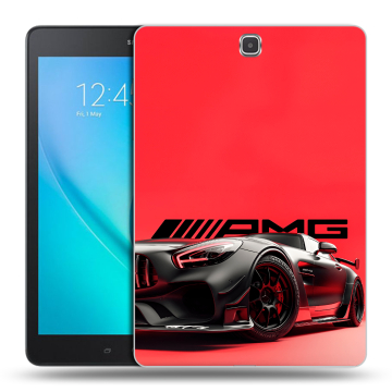 Силиконовый чехол на Samsung Galaxy Tab A 9.7 с принтом Мерседес Mercedes AMG