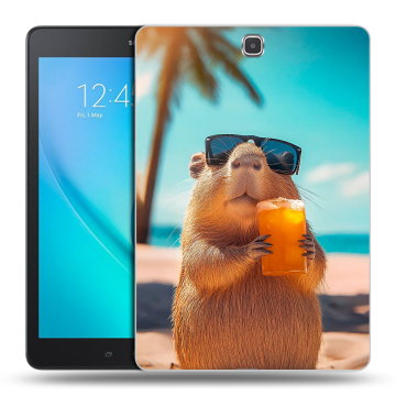 Силиконовый чехол на Samsung Galaxy Tab A 9.7 с принтом Капибара Силиконовый чехол на Samsung Galaxy Tab A 9.7 с принтом Капибара