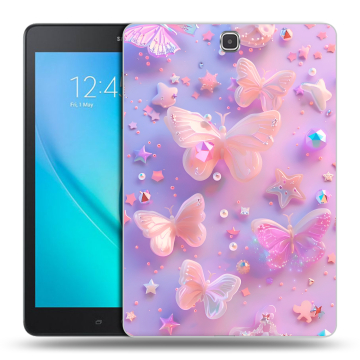 Силиконовый чехол на Samsung Galaxy Tab A 9.7 с принтом Бабочки Силиконовый чехол на Samsung Galaxy Tab A 9.7 с принтом Бабочки