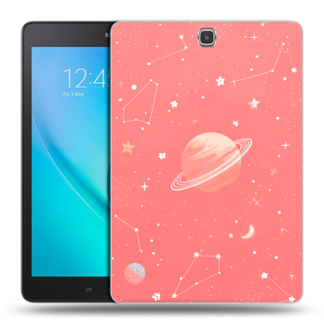 Силиконовый чехол на Samsung Galaxy Tab A 9.7 с принтом Розовый космос
