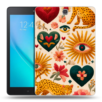 Силиконовый чехол на Samsung Galaxy Tab A 9.7 с принтом Модный принт