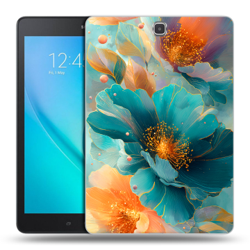 Силиконовый чехол на Samsung Galaxy Tab A 9.7 с принтом Цветы