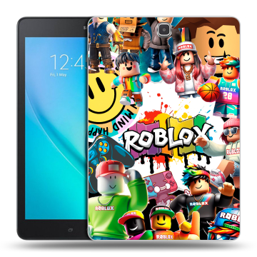 Силиконовый чехол на Samsung Galaxy Tab A 9.7 с принтом Roblox Роблокс