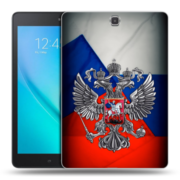 Силиконовый чехол на Samsung Galaxy Tab A 9.7 с принтом Флаг России Силиконовый чехол на Samsung Galaxy Tab A 9.7 с принтом Флаг России