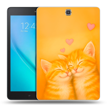 Силиконовый чехол на Samsung Galaxy Tab A 9.7 с принтом Милые котята