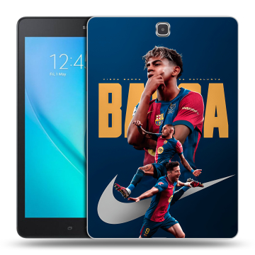 Силиконовый чехол на Samsung Galaxy Tab A 9.7 с принтом Барселона Barca Yamal Силиконовый чехол на Samsung Galaxy Tab A 9.7 с принтом Барселона Barca Yamal