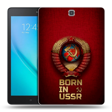 Силиконовый чехол на Samsung Galaxy Tab A 9.7 с принтом Флаг Герб СССР