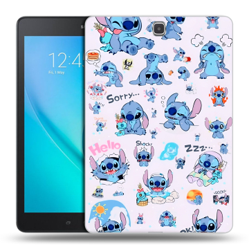 Силиконовый чехол на Samsung Galaxy Tab A 9.7 с принтом Лило и Стич Силиконовый чехол на Samsung Galaxy Tab A 9.7 с принтом Лило и Стич