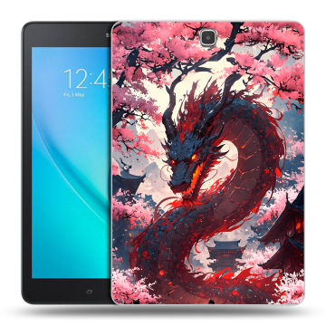 Силиконовый чехол на Samsung Galaxy Tab A 9.7 с принтом Дракон Японский Силиконовый чехол на Samsung Galaxy Tab A 9.7 с принтом Дракон Японский