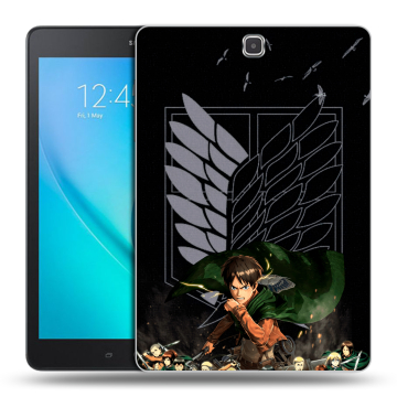 Силиконовый чехол на Samsung Galaxy Tab A 9.7 с принтом Атака титанов Силиконовый чехол на Samsung Galaxy Tab A 9.7 с принтом Атака титанов