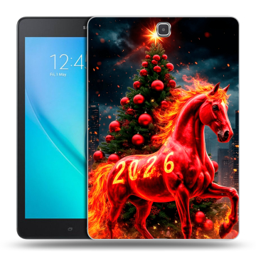 Силиконовый чехол на Samsung Galaxy Tab A 9.7 с принтом Новый год
