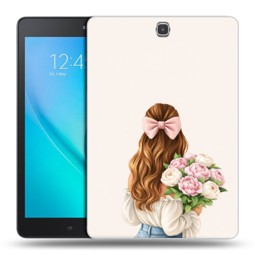 Силиконовый чехол на Samsung Galaxy Tab A 9.7 с принтом женский