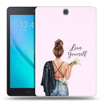 Силиконовый чехол на Samsung Galaxy Tab A 9.7 с принтом женский