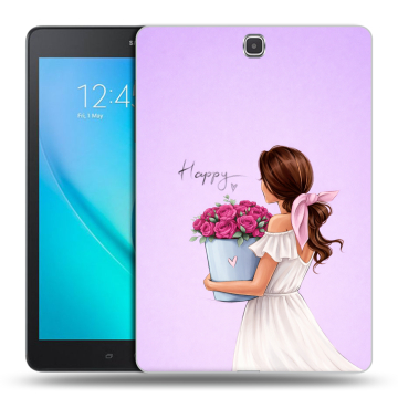 Силиконовый чехол на Samsung Galaxy Tab A 9.7 с принтом женский