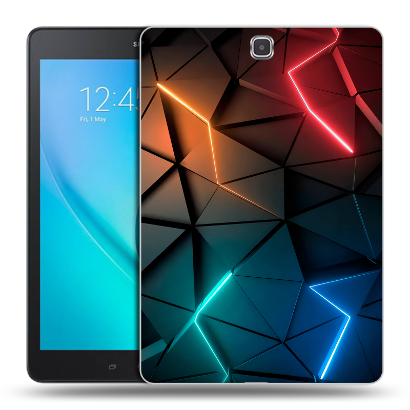 Силиконовый чехол на Samsung Galaxy Tab A 9.7 с принтом Абстракция неон Силиконовый чехол на Samsung Galaxy Tab A 9.7 с принтом Абстракция неон