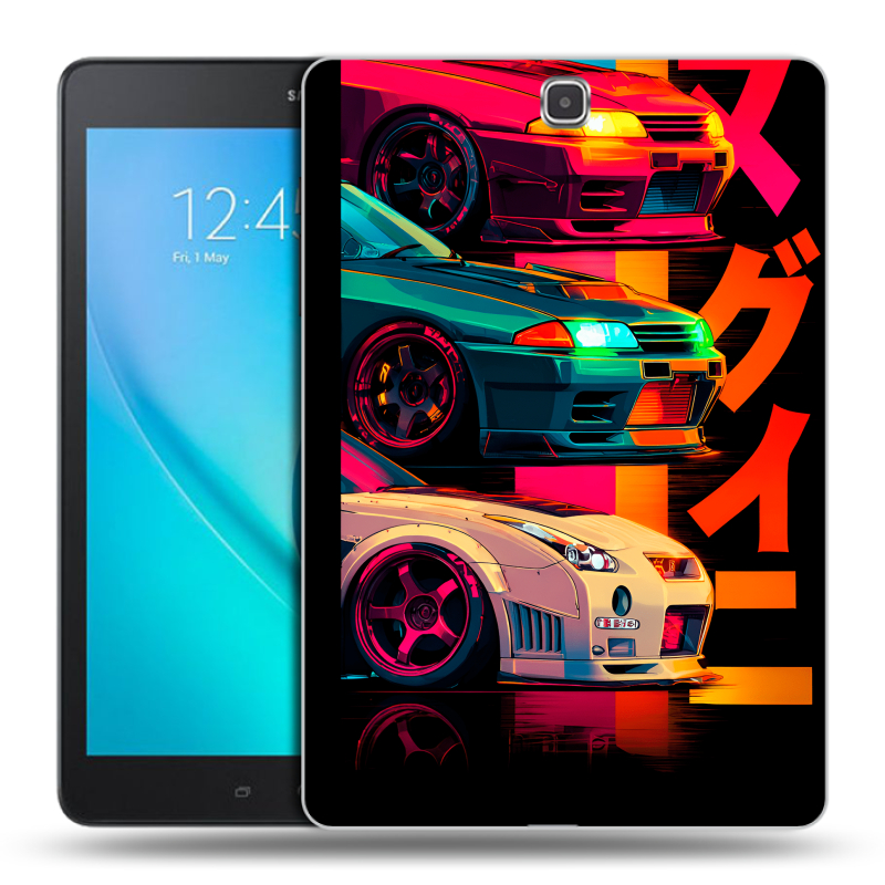 Силиконовый чехол на Samsung Galaxy Tab A 9.7 с принтом Гоночные машины Силиконовый чехол на Samsung Galaxy Tab A 9.7 с принтом Гоночные машины