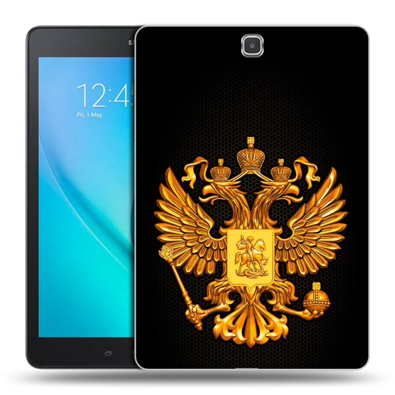 Силиконовый чехол на Samsung Galaxy Tab A 9.7 с принтом Герб России желтый Силиконовый чехол на Samsung Galaxy Tab A 9.7 с принтом Герб России желтый