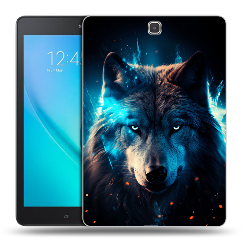 Силиконовый чехол на Samsung Galaxy Tab A 9.7 с принтом Волк ночной Силиконовый чехол на Samsung Galaxy Tab A 9.7 с принтом Волк ночной