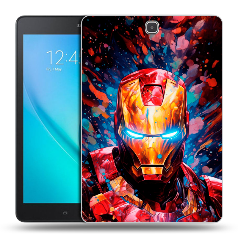Силиконовый чехол на Samsung Galaxy Tab A 9.7 с принтом Железный человек Ironman Силиконовый чехол на Samsung Galaxy Tab A 9.7 с принтом Железный человек Ironman
