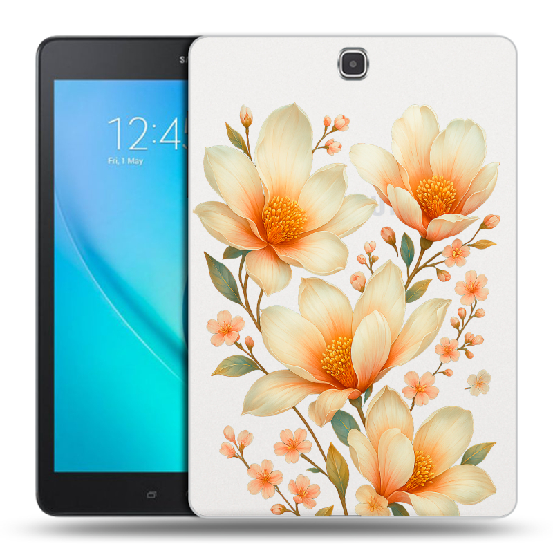 Силиконовый чехол на Samsung Galaxy Tab A 9.7 с принтом Цветы Силиконовый чехол на Samsung Galaxy Tab A 9.7 с принтом Цветы