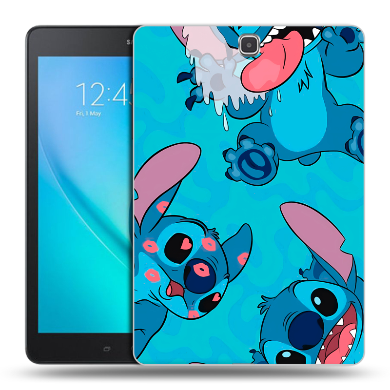Силиконовый чехол на Samsung Galaxy Tab A 9.7 с принтом Лило и Стич Силиконовый чехол на Samsung Galaxy Tab A 9.7 с принтом Лило и Стич