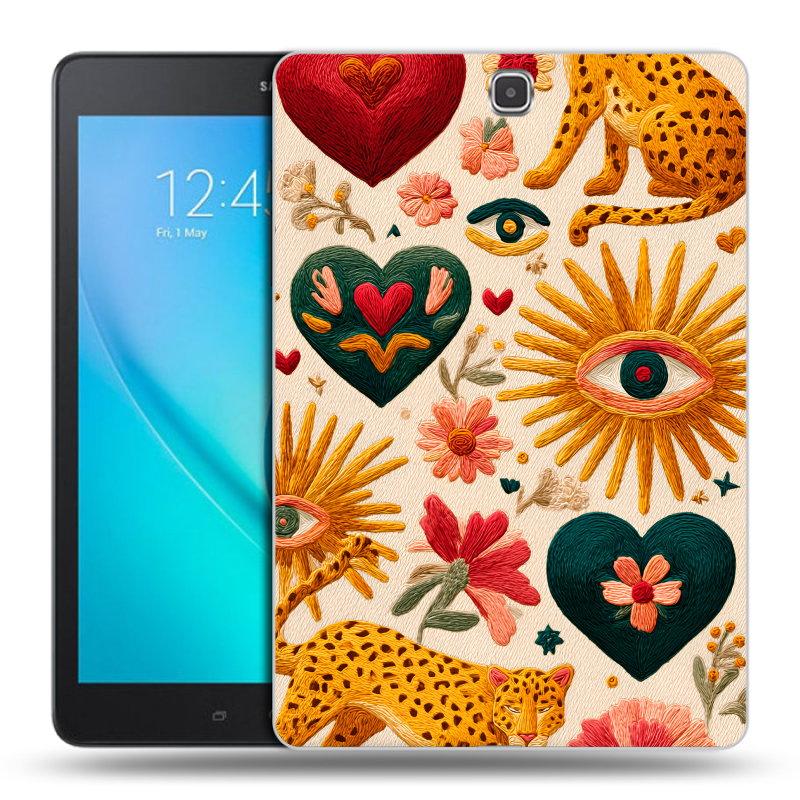 Силиконовый чехол на Samsung Galaxy Tab A 9.7 с принтом Модный принт Силиконовый чехол на Samsung Galaxy Tab A 9.7 с принтом Модный принт