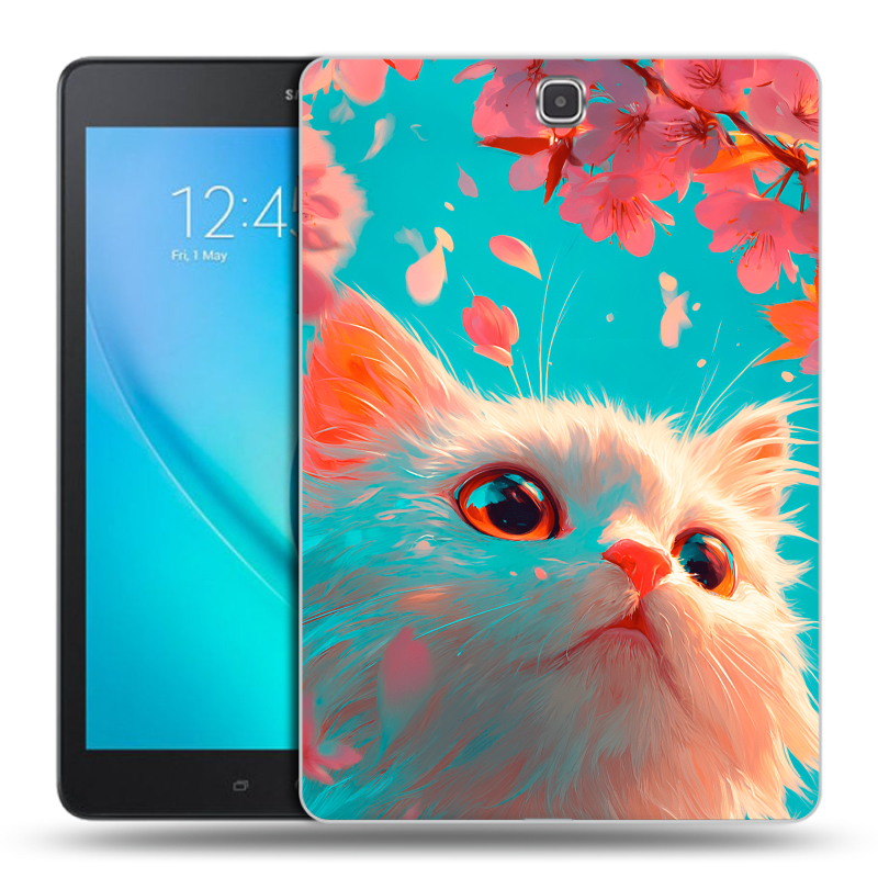 Силиконовый чехол на Samsung Galaxy Tab A 9.7 с принтом Красивый кот Силиконовый чехол на Samsung Galaxy Tab A 9.7 с принтом Красивый кот