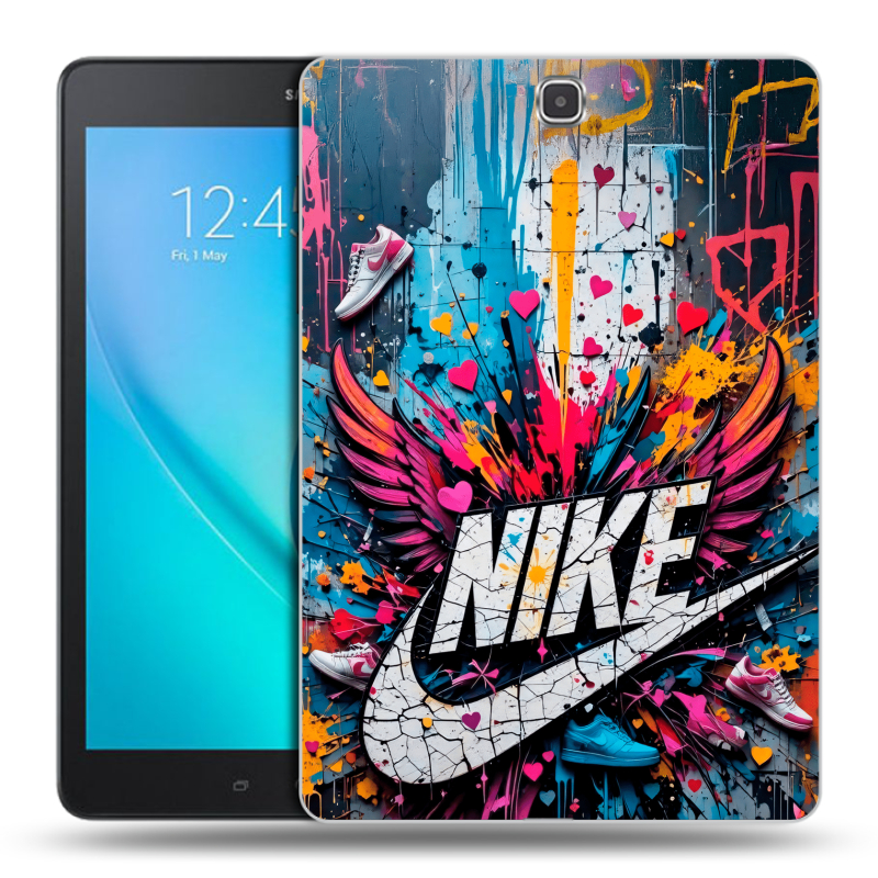 Силиконовый чехол на Samsung Galaxy Tab A 9.7 с принтом Nike Найк Силиконовый чехол на Samsung Galaxy Tab A 9.7 с принтом Nike Найк