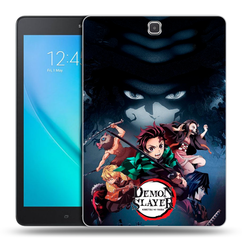Силиконовый чехол на Samsung Galaxy Tab A 9.7 с принтом Demon Slayer Клинок рассекающий демонов Силиконовый чехол на Samsung Galaxy Tab A 9.7 с принтом Demon Slayer Клинок рассекающий демонов