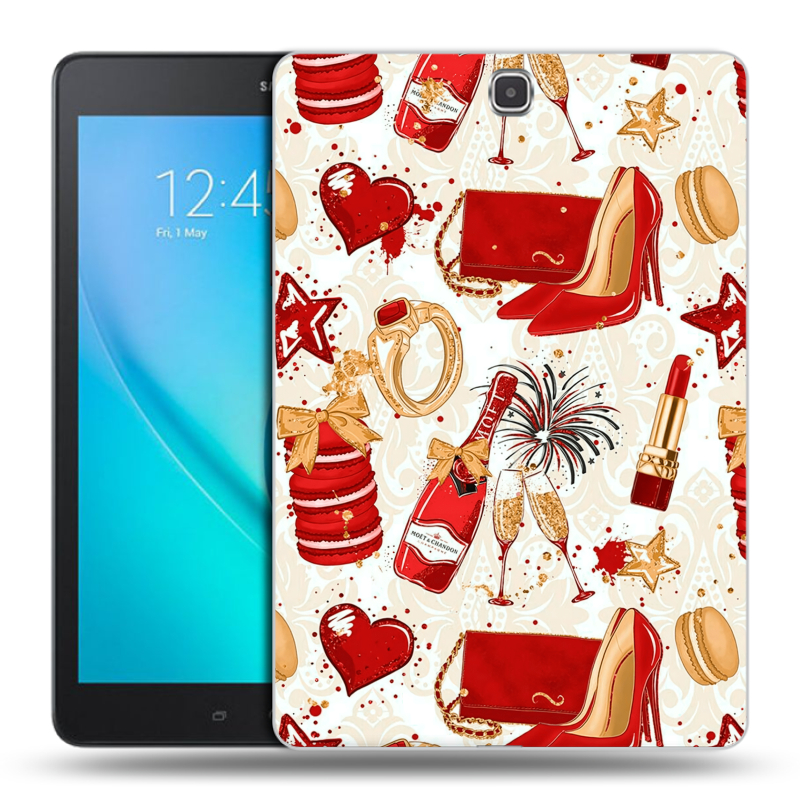 Силиконовый чехол на Samsung Galaxy Tab A 9.7 с принтом Новый год Силиконовый чехол на Samsung Galaxy Tab A 9.7 с принтом Новый год