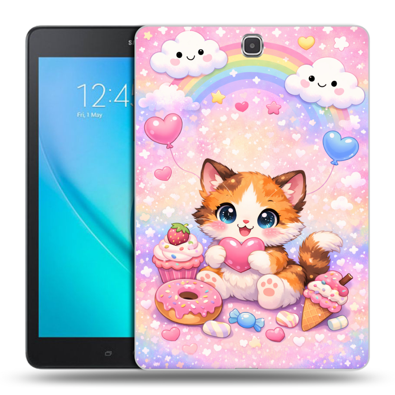 Силиконовый чехол на Samsung Galaxy Tab A 9.7 с принтом для девочек Силиконовый чехол на Samsung Galaxy Tab A 9.7 с принтом для девочек