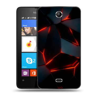 Силиконовый чехол на Microsoft Lumia 430 Dual SIM с принтом Яркие абстракции Силиконовый чехол на Microsoft Lumia 430 Dual SIM с принтом Яркие абстракции
