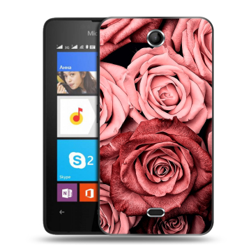 Силиконовый чехол на Microsoft Lumia 430 Dual SIM с принтом Цветы розы Силиконовый чехол на Microsoft Lumia 430 Dual SIM с принтом Цветы розы
