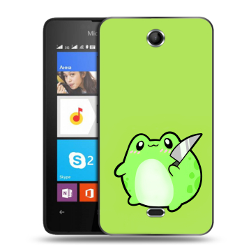 Силиконовый чехол на Microsoft Lumia 430 Dual SIM с принтом Лягушенок