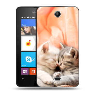 Силиконовый чехол на Microsoft Lumia 430 Dual SIM с принтом Котята Силиконовый чехол на Microsoft Lumia 430 Dual SIM с принтом Котята