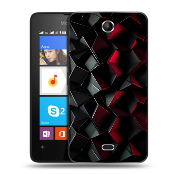 Силиконовый чехол на Microsoft Lumia 430 Dual SIM с принтом Абстракция