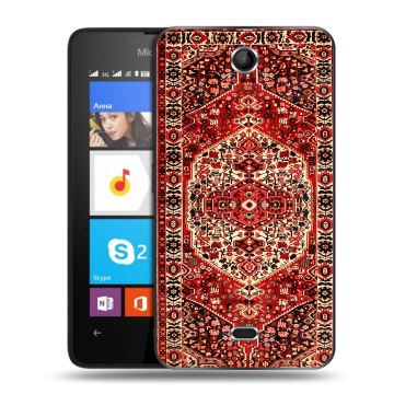 Силиконовый чехол на Microsoft Lumia 430 Dual SIM с принтом Ковер