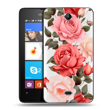Силиконовый чехол на Microsoft Lumia 430 Dual SIM с принтом Розы