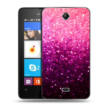 Силиконовый чехол на Microsoft Lumia 430 Dual SIM с принтом Блестки