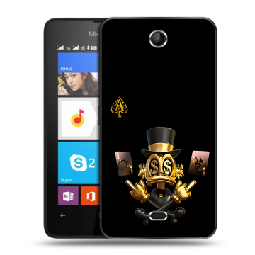 Силиконовый чехол на Microsoft Lumia 430 Dual SIM с принтом Золотой скрудж макдак