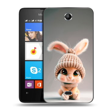 Силиконовый чехол на Microsoft Lumia 430 Dual SIM с принтом Кролик