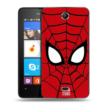 Силиконовый чехол на Microsoft Lumia 430 Dual SIM с принтом человек паук spiderman
