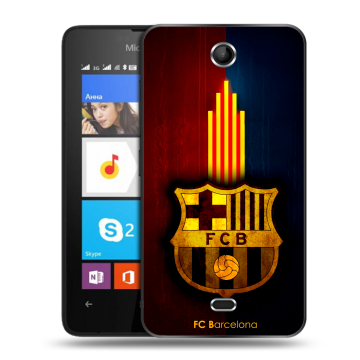 Силиконовый чехол на Microsoft Lumia 430 Dual SIM с принтом Барселона Barcelona