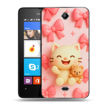 Силиконовый чехол на Microsoft Lumia 430 Dual SIM с принтом для девочек