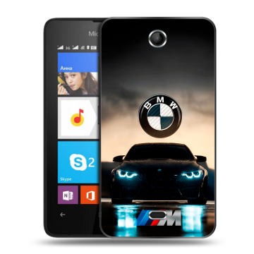Силиконовый чехол на Microsoft Lumia 430 Dual SIM с принтом БМВ BMW
