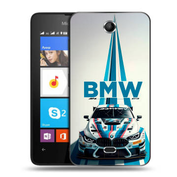 Силиконовый чехол на Microsoft Lumia 430 Dual SIM с принтом БМВ BMW