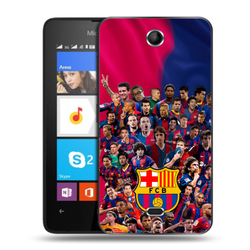 Силиконовый чехол на Microsoft Lumia 430 Dual SIM с принтом Барселона Barcelona